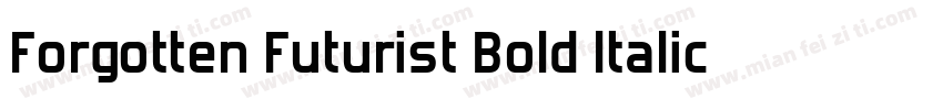 Forgotten Futurist Bold Italic字体转换